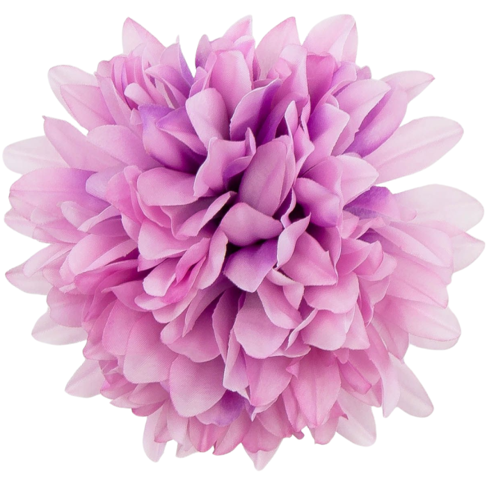 [68d7724] Główka chryzantema 7 płatków 13cm lawendowa 6szt