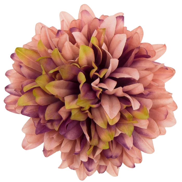 [68d7714] Główka chryzantema 7 płatków 13cm łososiowa cieniowana 6szt