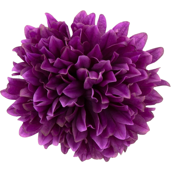 [68d7732] Główka chryzantema 7 płatków 13cm śliwkowa 6szt