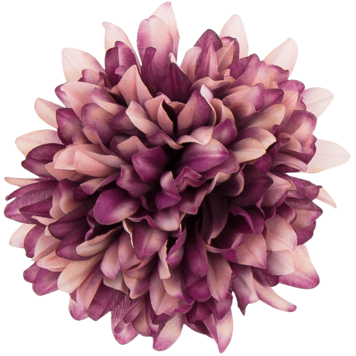 [68d7725] Główka chryzantema 7 płatków 13cm fioletowa cieniowana 6szt