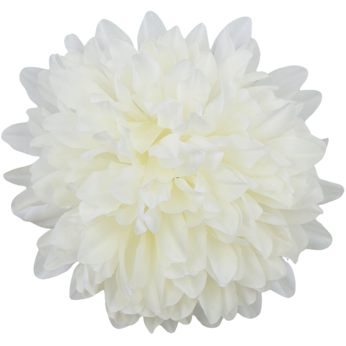 [68d7701] Główka chryzantema 7 płatków 13cm ecru 6szt