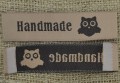  [05502] Metki do wszywania "Handmade" sowa