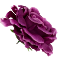 [68b1014] Główka kwiatowa róża 14cm fioletowa