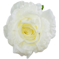 [68b1015] Główka kwiatowa róża 14cm kremowobiała