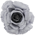 [68b1017] Główka kwiatowa róża 14cm szara