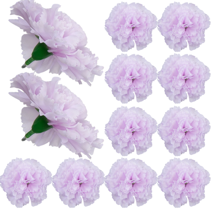 [w11037] Goździk główka 9cm lawendowa  12szt