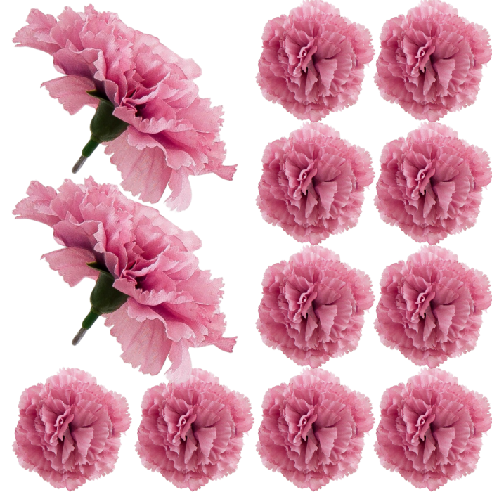 [w11073] Goździk główka 9cm przydymiony róż 12szt