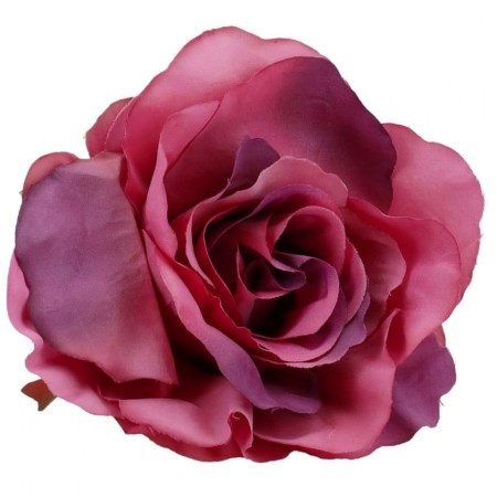 [68kr1844b] Główka kwiatowa róża brudnoróżowa cieniowana 11cm