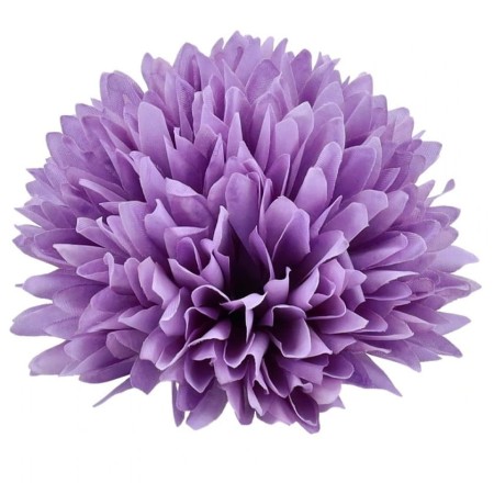 [68kr1838a] Główka kwiatowa chryzantema fioletowa 8cm