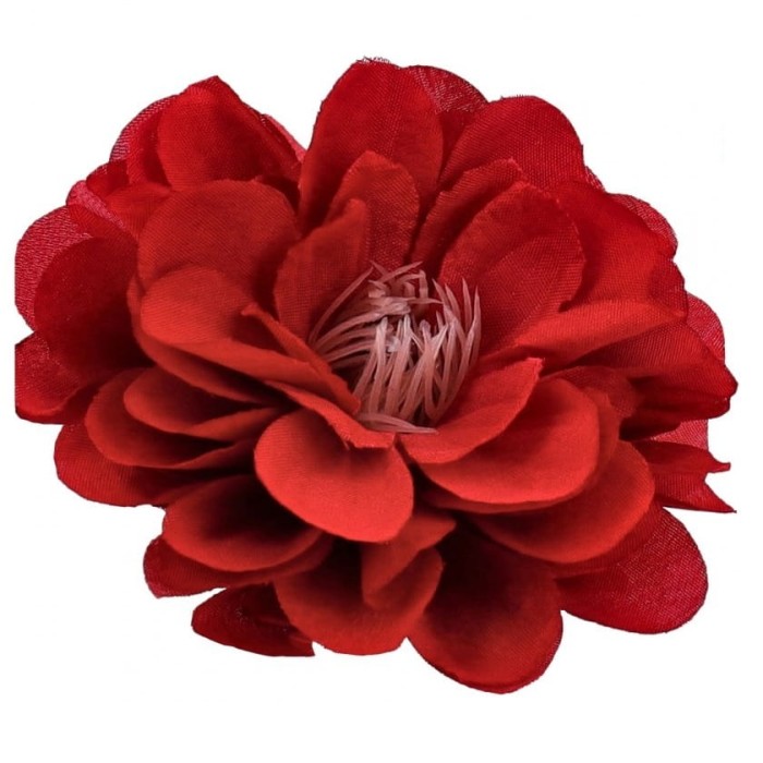 [68kr1842h] Główka kwiatowa dalia bordowa 10cm