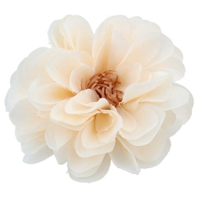 [68kr1842b] Główka kwiatowa dalia kremowa 10cm