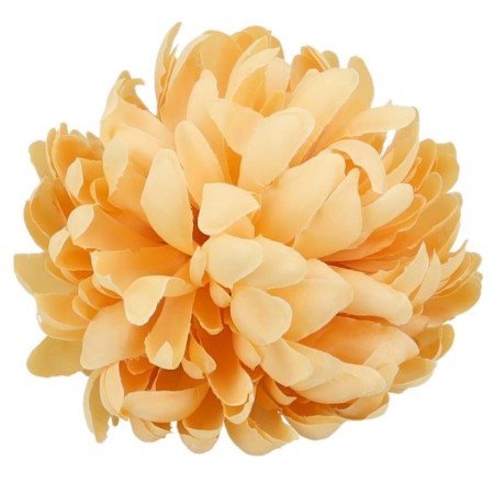 [68kr1840b] Główka kwiatowa chryzantema jasnokarmelowa 13cm