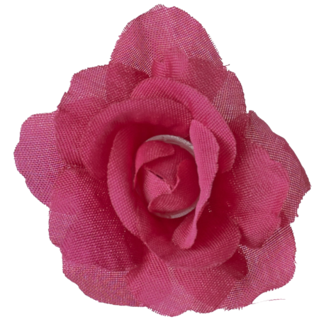 [68w3106] Główka kwiatowa róża mini różowa 5cm 12szt