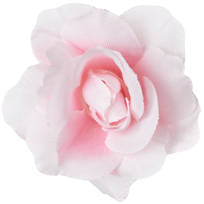 [68w3105] Główka kwiatowa róża mini jasnoróżowa 4cm 12szt