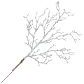 [68xb2602] Gałązka brokatowa rózga 30cm srebrna
