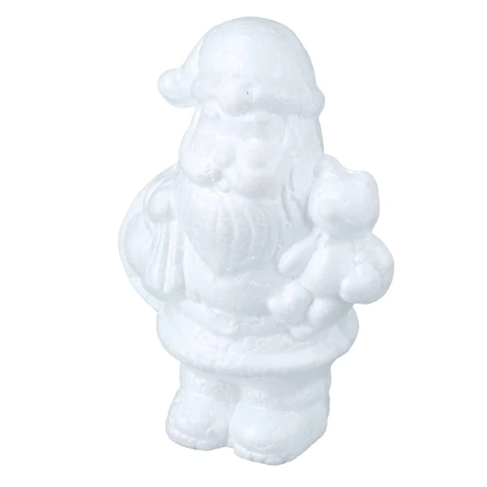 [60839] Mikołaj styropianowy 17cm biały