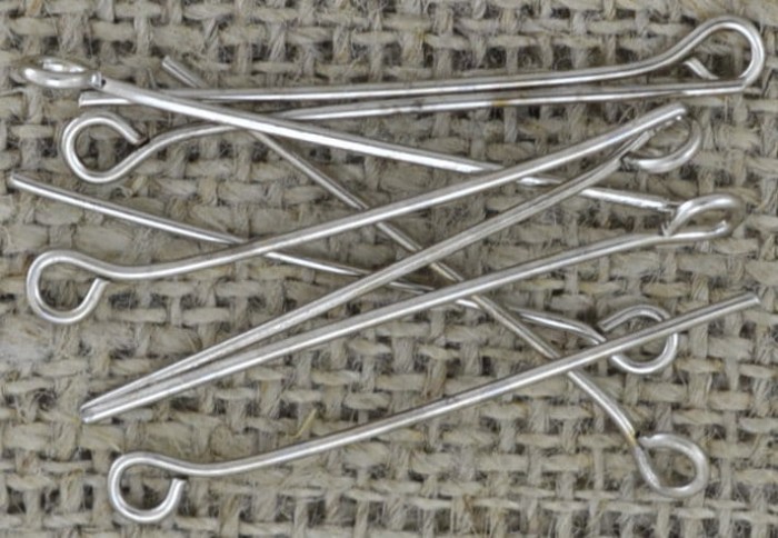 [30905] Haczyki biżuteryjne srebrne 30mm 80szt