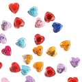[55511] Kryształki kolorowe serduszka do naklejania 10mm 60szt