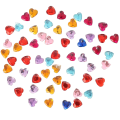 [55511] Kryształki kolorowe serduszka do naklejania 10mm 60szt