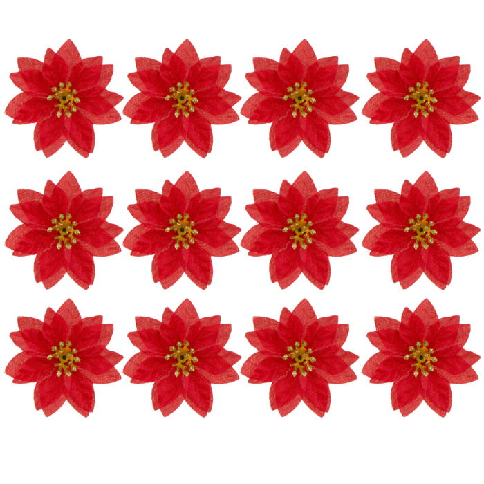 [680322] Poinsecja główka 6cm ecru 12szt