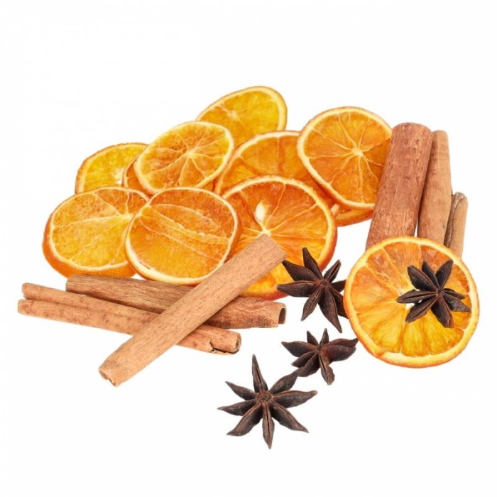 [59030] Zestaw suszy dekoracyjnych anyż pomarańcze cynamon