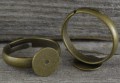 10337 Klasyczna baza pierścionka w kolorze brązu z tarczą 8mm