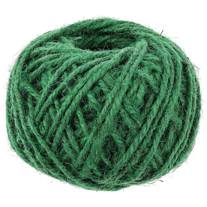 [74106] Sznurek jutowy zielony 35 metrów 2mm