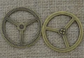 Element ozdobny steampunk tryb kolor brąz 34mm