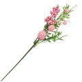 [68th0603] Gałązka ozdobna wielkanocna z różowymi pisankami 37cm