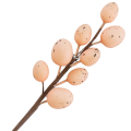 [68th0204] Gałązka ozdobna wielkanocna pisanki łososiowe 15cm