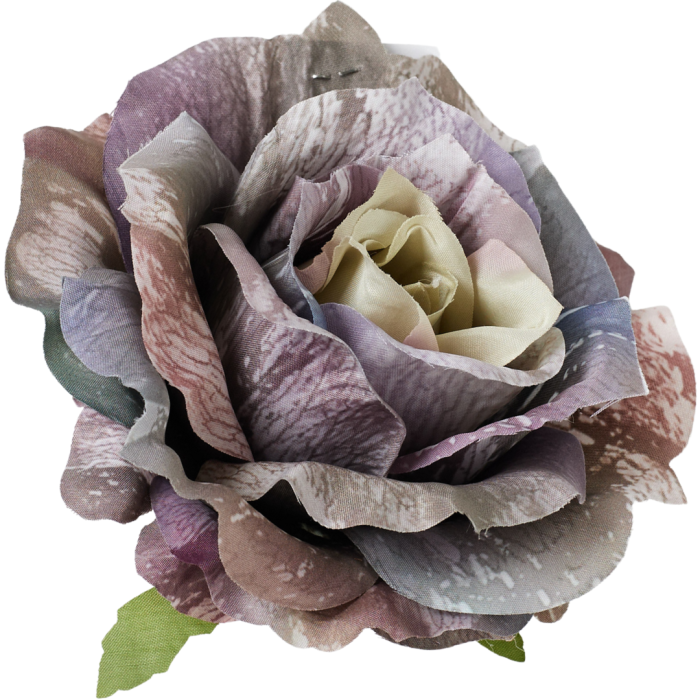 [68b5251] Róża główka rozkwitnięta 10cm fioletowo- brązowa cieniowana