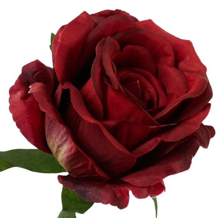 [68b5130] Róża główka wyrobowa 9cm bordowa