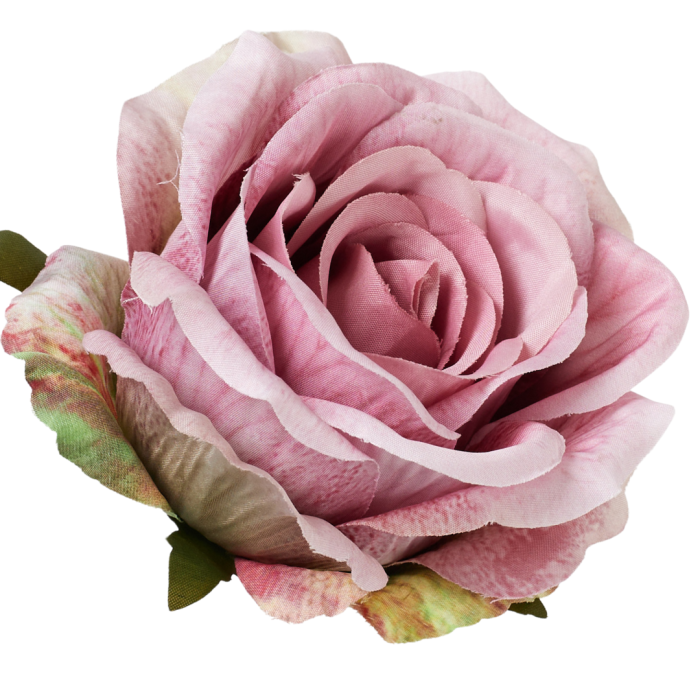 [68b5142] Róża główka wyrobowa 9cm jasnoróżowa cieniowana