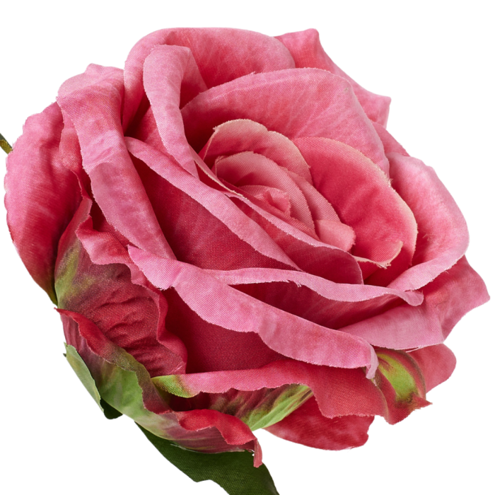 [68b5171] Róża główka wyrobowa 9cm cukierkowa różowa