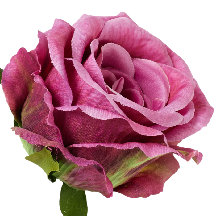 [68b5176] Róża główka wyrobowa 9cm ciemnoróżowa