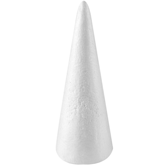 [60832] Stożek styropianowy 6cm biały