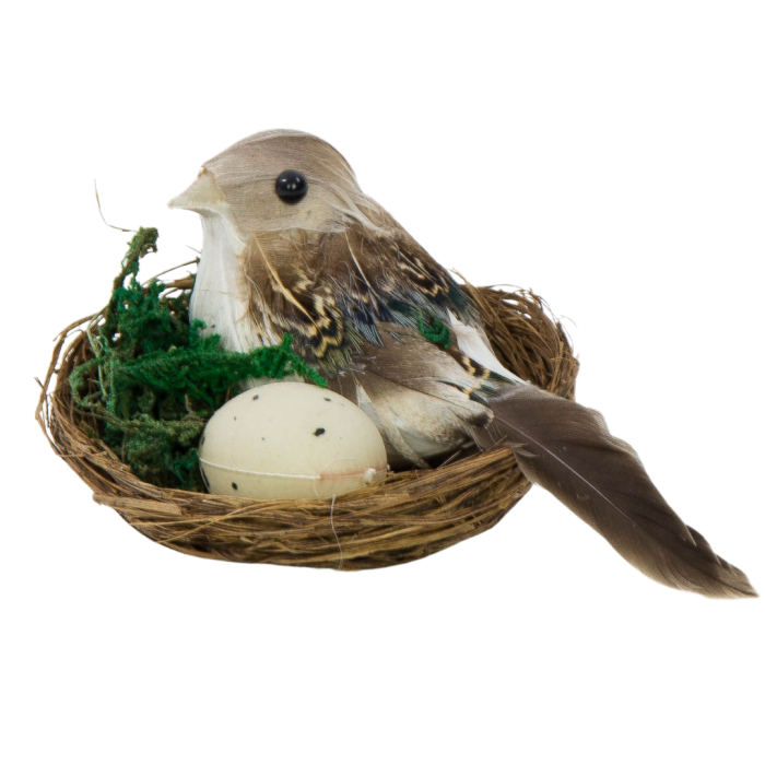 [w03ff233] Ptaszek i jajeczko w gniazdku 8cm