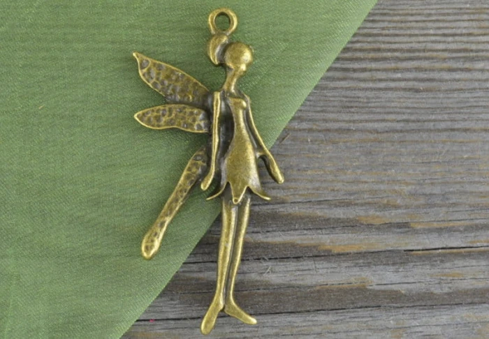 10880 Zawieszka duża rusałka w kolorze brązu