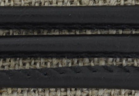 [737136] Rzemień za skóry ekologicznej szyty 5mm w kolorze czarnym 50cm 