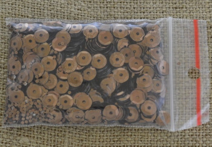  [55533] Cekiny łamane brązowe 6mm 12 gram