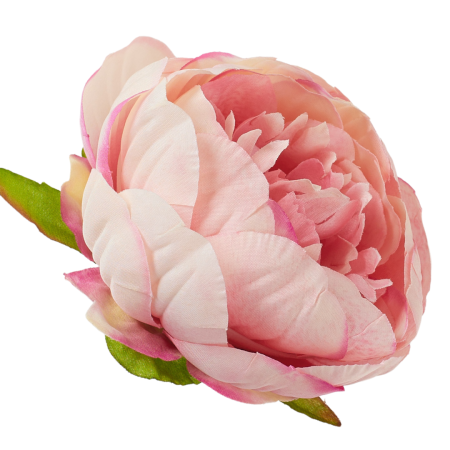 [wb50225] Główka kwiatowa peonia 8cm jasnoróżowa cieniowana