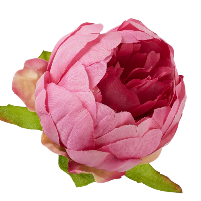 [wb50308] Główka kwiatowa peonia 8cm ciemnoróżowa cieniowana