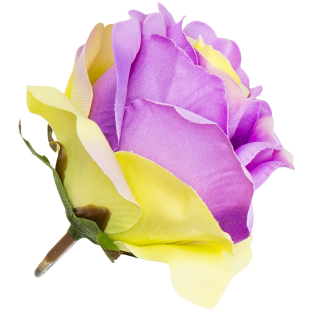 [w19787] Róża główka 12cm fioletowo-żółta