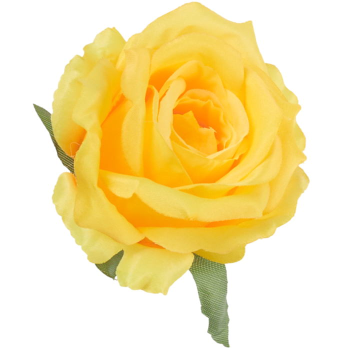 [68b53017] Róża główka wyrobowa 10cm żółta