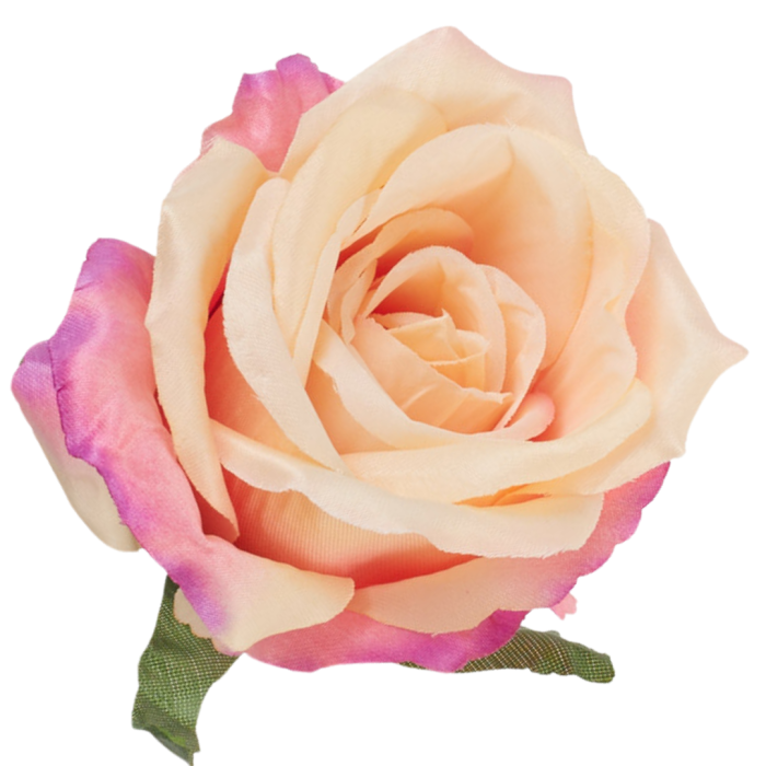[68b53038] Róża główka wyrobowa 10cm brzoskwiniowo- fioletowa