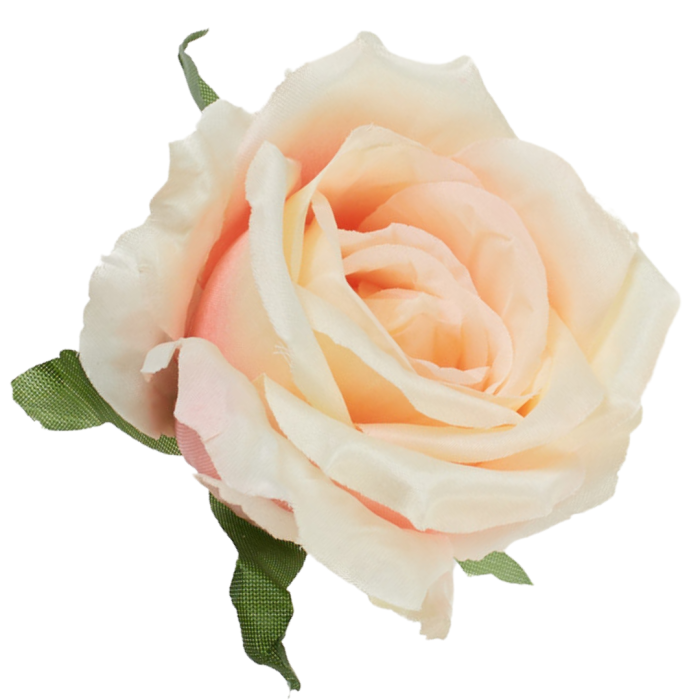 [68b53057] Róża główka wyrobowa 10cm kremowo- brzoskwiniowa