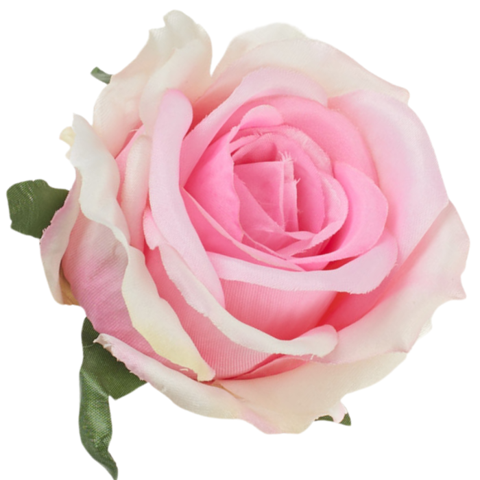 [68b53202] Róża główka wyrobowa 10cm cukierkowy róż