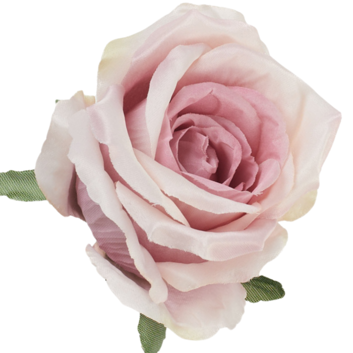 [68b53207] Róża główka wyrobowa 10cm jasnoróżowa cieniowana