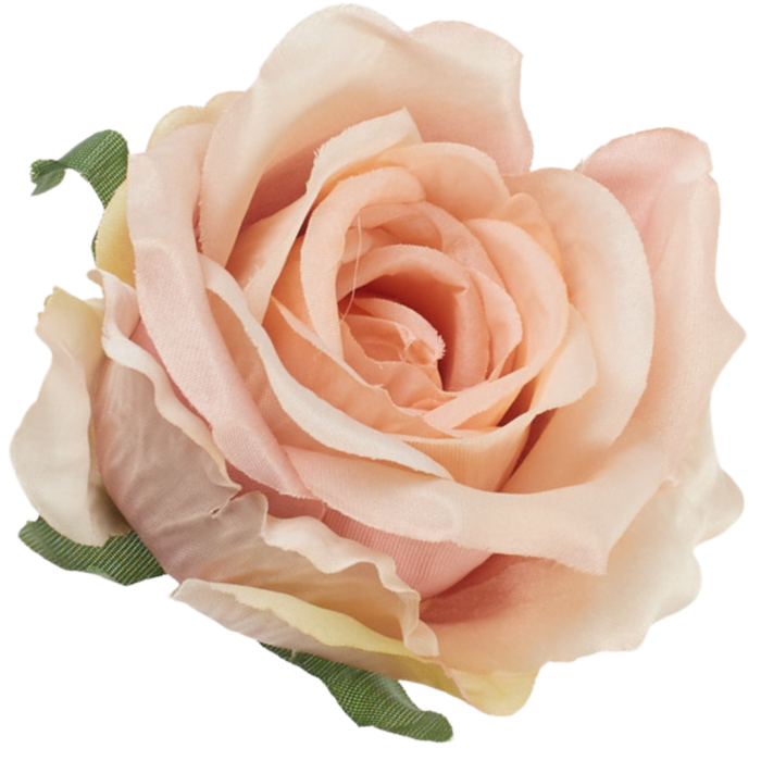 [68b53208] Róża główka wyrobowa 10cm brzoskwiniowa