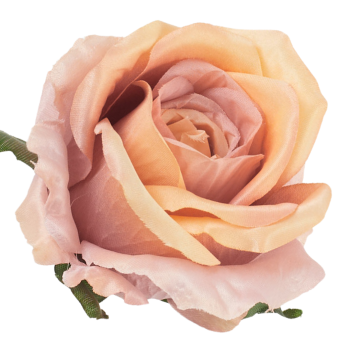 [68b53209] Róża główka wyrobowa 10cm brzoskwinioworóżowa